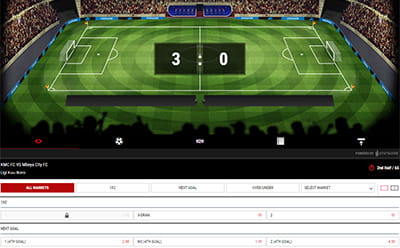 Betiton in-play football betting hub