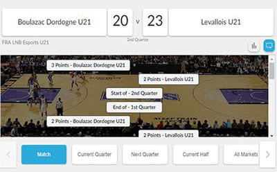 BetVictor basketball in-play betting hub