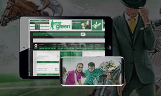 The Mr Green mobile application on iPhone and iPad