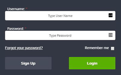 The log in page at a Skrill participating bookmaker, NetBet